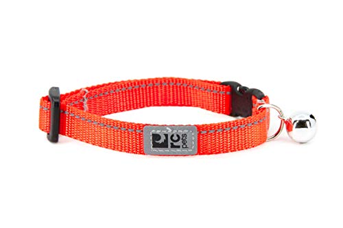 RC Pet Products 1/2" Primary Collection Kitty Breakaway Cat Collar, Orange - color: Orange
