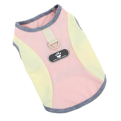 PAIDEFUL Summer Cooling Dog Shirt for Small Dogs Breathable Mesh Pet T-Shirts UV Sun Protection Puppy Vest Soft Lightweight Doggie Tank Top Fashion Chihuahua Tee Clothes Cat Apparel D-Ring,Pink,XL - color: pink, size: XXL
