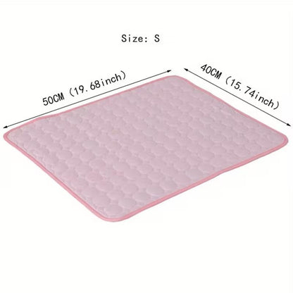 1pcs Dog Bed Cover Pet Blanket for Furniture Bed Couch Sofa Reversible, Breathable, Washable Pet Blankets, Dog Cooling Mat, Pink, 50 * 40cm - color: Pink, size: 50*40cm