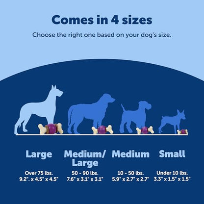 PetSafe Busy Buddy Bouncy Bone, Treat Holding Dog Toy, Large, Best for Dogs Over 75 Lb. - size: Large, style: 3-in-1 Slow Feeder Toy