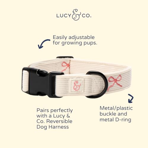 Lucy & Co. Ever So Sweet Dog Collar, Adjustable Durable Dog Collar with Cute Print, Small - color: Ever So Sweet, size: Small
