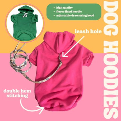 Happy Camping Dog Hoodie | Fleece Lined |Leash Hole| Summer | Outdoors | Travel | Hike|Black, Small 278 - color: Black-Hoodie, size: Small (3-8 lbs)
