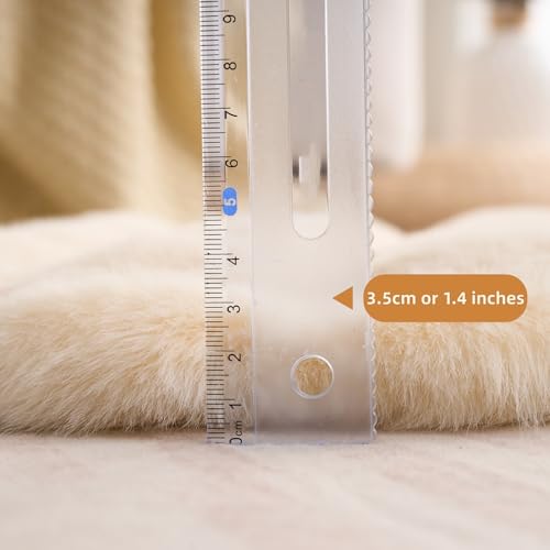 SHENGOCASE Pet Cushion Pad, Faux Fur Dog Cat Kneading Pillow, Crate Bed Insert, 16 Inches, 2-Pack - color: Beige, size: 16"