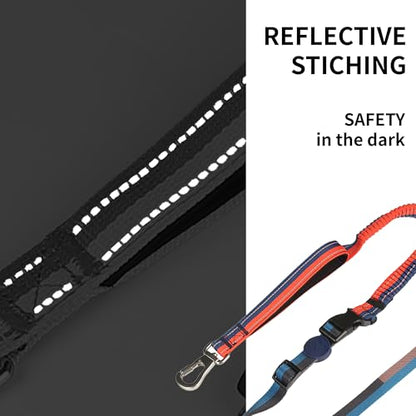 ‌EVERKING 6ft Hands-Free Dog Leash - 6-in-1 Adjustable with 360° Rotating Buckle, Night Reflective & Shock Absorbing for Large/Small Dogs (Up to 120lbs) (Dark Blue) - color: Dark blue