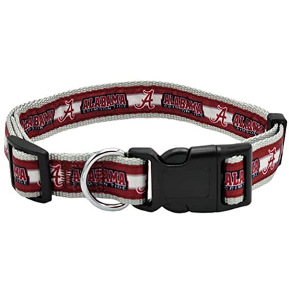 Pets First Collegiate Pet Accessories, Dog Collar, Alabama Crimson Tide, Small - color: Alabama Crimson Tide, size: Small