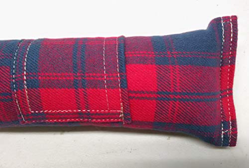 15 Inch Refillable Catnip Kicker Toy for Cats and Kittens Handmade Plush Kick Stick Filled with 1 Ounce Canadian Catnip with Extra Catnip Included Red Flannel - color: Red Flannel
