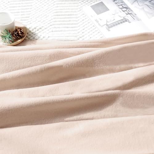 ZYFZCYBL Fleece Throw Blanket Blankets Bulk 6 Pack Soft Lightweight for Cozy Polar Fleece 50 x 60 Solid Pet-Friendly Colorful Bed Sofa Couch Fleece Fabric Travel Wedding Gift（Taupe） - color: Taupe