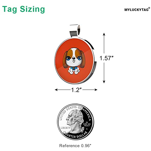 QR Code Pet ID | Personalized Dog & Cat Collar Tag | Online Profile with Instant Scanned Location Alert Email - style: Little Girl