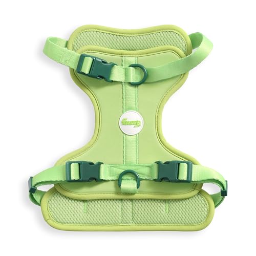 HNS1002B Arlo Medium Adjustable Soft Padded No Pull Pet Harness with 3 Buckles and 3 Leash Clips, Mojito - color: Light Green, size: Medium (Chest: 18 - 28")