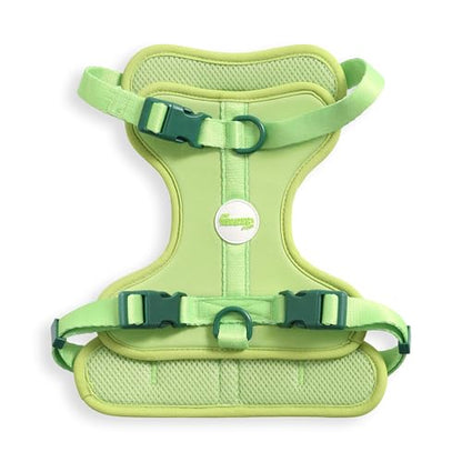 HNS1002B Arlo Medium Adjustable Soft Padded No Pull Pet Harness with 3 Buckles and 3 Leash Clips, Mojito - color: Light Green, size: Medium (Chest: 18 - 28")