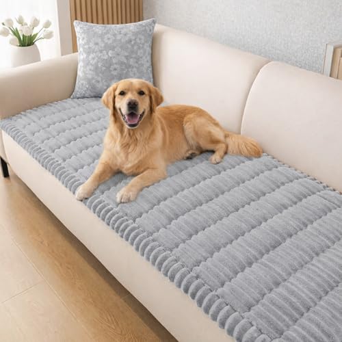 Couch Covers for Dogs, Couch Cover for Dogs Washable, Non Slip Thick Corduroy Pet Blanket, Soft Warm Material, Gentle on Skin, Non-Allergic, Perfect for Home Use - color: Light Gray, size: 1PCS/23.6*35 inch