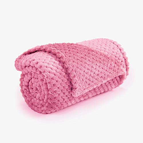 Dog Blanket,Soft Fuzzy Blankets for Puppy, Small,Medium,Large,X-Large Premium Fluffy Blankets Plush Fleece Throw Dog Bed, Couch, Sofa, Reversible Travel Warm Covers - color: Pink, size: S（24x32 inches）