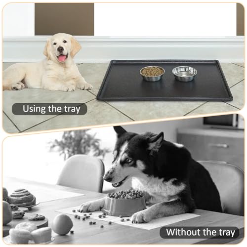 Replacement Tray for Dog Crate Pans Large 48 Inch Plastic Bottom Pan for Pet Kennel Crate Liner Trays (48 inch) - size: 42.0"L x 24.0"W x 1.3"H