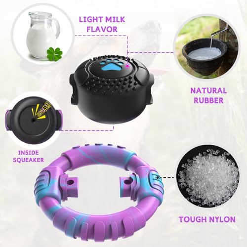 Dog Toys for Aggressive Chewers Large Medium Small Breed, Indestructible Durable Tough Dog Chew Toys to Keep Them Busy, Nylon Rubber Interactive Dog Toys - color: Mixed