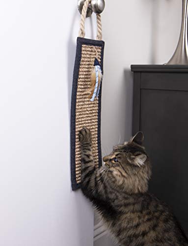 Petlinks Claws Up Hanging Sisal Cat Scratch Mat - Brown, One Size - color: Claws Up
