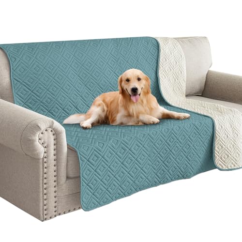 2026 Waterproof Bed Sofa Blanket (52"x82") Comfy Couch Sofa Mat for Dog Pets with Anti-Slip Back, Universal Incontinence Lightweight Liner Pad for Furniture Car Picnic etc Durable Washable, Lake Blue - color: Lake Blue, size: 52x82 Inch