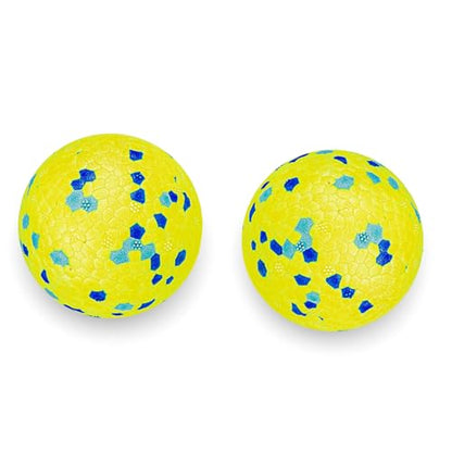 SparkDog Durable Dog Ball for Aggressive Chewers – Lightweight ETPU Ball, Floats, Compatible with Chuckit Launcher, Indoor & Outdoor Dog Training, Safe for Puppies (Green-2pk, 6cm/2.5in)