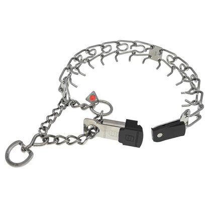 Herm Sprenger Stainless Steel Dog Collar with Short Links and Quick Release ClicLock Buckle Made in Germany (Stainless Steel, 20in x 3.0mm (Neck Size up to 16-17in)) - color: Stainless Steel, size: 3.0 mm x 16-17 in Neck Size; 20 in Chain Length
