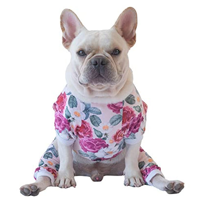 CuteBone Dog Pajamas Flower Puppy Clothes Soft Pjs Birthday Outfit Girl P178S Small - color: Floral, size: Small