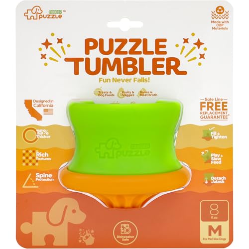 Puzzle Feeder Interactive Dog Puzzle Toy for Mental Stimulation, Washable Treat Dispensing Puzzles for Medium Dogs - color: Green, size: M