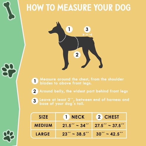 Tactical Dog Backpack Harness – Large, Army Green, 2 Ample Side Pockets | Water Resistant Saddle Bags for Hiking & Camping, Sturdy Vest Fits Medium & Large Dogs - size: Large
