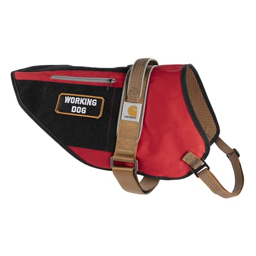 Carhartt Nylon Ripstop Service Dog Harness, Durable & Comfortable Water Repellent Service Dog Vest, Medium - size: Medium