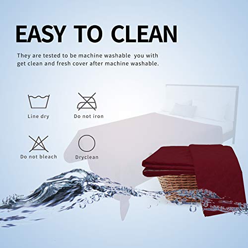 Easy-Going 100% Waterproof Dog Bed Cover, Non-Slip Pet Blanket for Furniture, Washable Couch Cover, Repleasement Sofa Cover (52X82 in,Christmas Red) - color: Christmas Red, size: 52x82 in