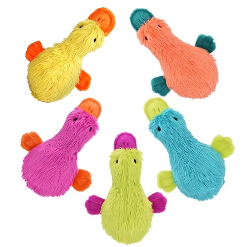 MULTIPET Duckworth Plush Filled Dog Toy, Assorted Colors, (Pack of 1) - size: 13"