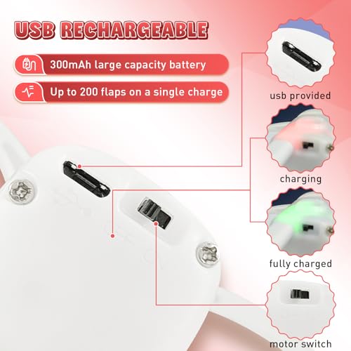 Cat Toys, Flapping Wings Woodpecker, No Flying, Chirping Bird Interactive Catnip Toy for Kitten or Small Dogs, Touch Activated, Rechargeable, 3 Modes - color: Smart Woodpecker