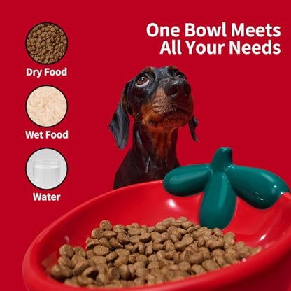 VETRESKA Ceramic Pet Bowl Tilted Design Pet Feeder for Food and Water Anti Vomit Cat Bowls for Indoor Cats Cute Strawberry Cat Bowl Dishwasher Safe - color: Strawberry Bowl