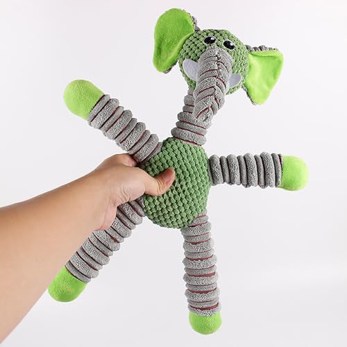 Chew Toys for Dogs, Durable Fabric Soft Heavy Duty Dog Toys Small Dogs,Interactive Cute Indestructible Heavy Duty Dog Toy for Puppy Small Medium Breeds Teething Anxiety Relief Playing Home Indoor - color: Green