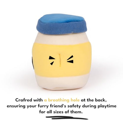 CHEWFFON Dog Enrichment Toys, Interactive Mayonnaise Jar Puzzle, Snuffle Toy for Mental Stimulation, Hide and Seek Crinkle Toy for All Dog Sizes - style: Mayonnaise
