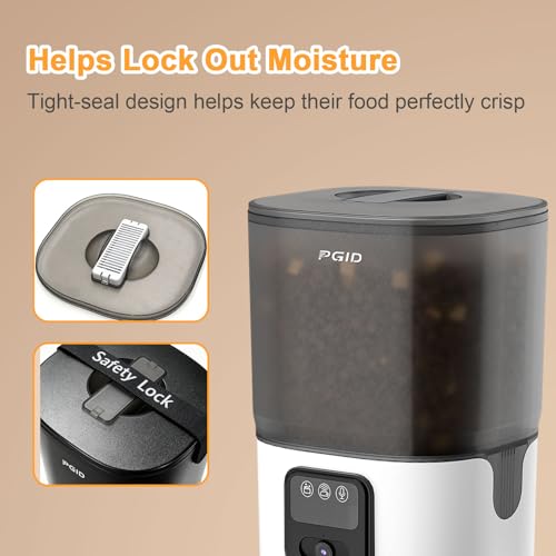 7L Automatic Pet Feeder with 1080P HD Wide Angle Camera, Smart WiFi Function, App Controlled, Night Vision Feature, Two-Way Audio, Suitable for Cats and Dogs. - size: 7L Double Bowl Video Edition