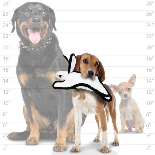 TUFFY World’s Tuffest Soft Dog Toy – Barnyard JR Series, Rabbit White with Squeakers, 2 Pack - color: White Rabbit, size: Jr 2 Pack