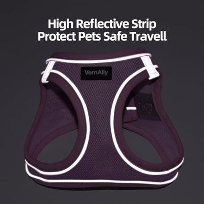 Sparkly Dog Harness Small Sized and Leash Set for Small Dogs Cats,Yellow XS Puppy Harness, Step in Soft Dog Reflective Vest, Breathable Mesh Pet Harness. (Yellow, XS) - color: Yellow, size: XS