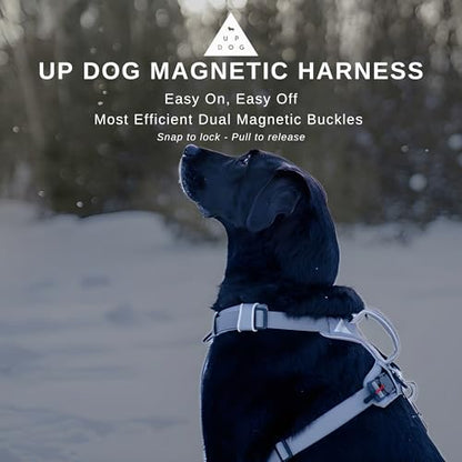 Effortless No-Pull Dog Harness with Magnetic Buckle – One-Hand On/Off Comfort Fit for Small, Medium & Large Breeds | Soft Padded, Adjustable, and Durable by Up Dog Shop (Small) - size: Small (15-30 lbs)