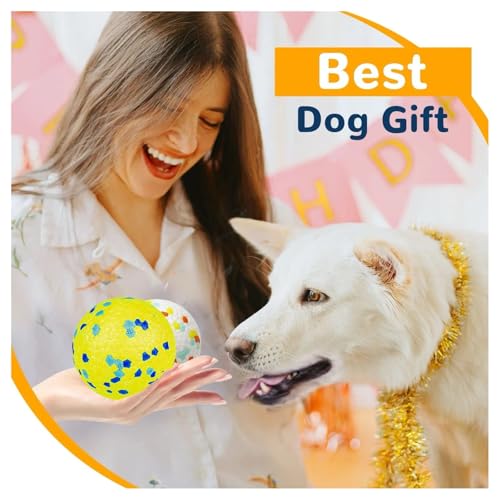 SparkDog Durable Dog Ball for Aggressive Chewers – Lightweight ETPU Ball, Floats, Compatible with Chuckit Launcher, Indoor & Outdoor Dog Training, Safe for Puppies (Green-2pk, 6cm/2.5in)