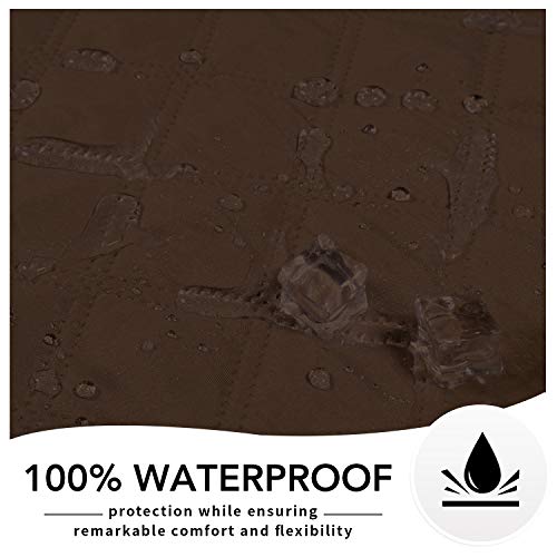 Easy-Going 100% Waterproof Dog Bed Cover, Non-Slip Pet Blanket for Furniture, Washable Couch Cover, Repleasement Sofa Cover (52X82 in,Coffee) - color: Coffee, size: 52x82 in