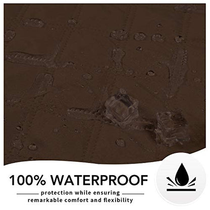 Easy-Going 100% Waterproof Dog Bed Cover, Non-Slip Pet Blanket for Furniture, Washable Couch Cover, Repleasement Sofa Cover (52X82 in,Coffee) - color: Coffee, size: 52x82 in