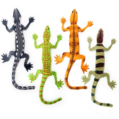 CiyvoLyeen Lizard Catnip Toys Chew Bite Resistant Toys for Indoor Cats Boredom Relief Teeth Cleaning Interactive Funny Cute Kitten Cat Lover Gifts Christmas Birthday Presents Set of 4 - style: 4 Lizards