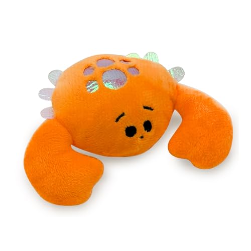 Pounce & Purr® Plush Cat Toys, Catnip & Silvervine Infused, Shiny Iridescent Accents, Interactive Play Toys for Cats & Kittens (Colorful Seashine Series) - color: Seashine
