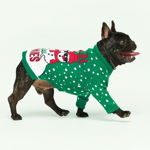 Fitwarm Chillin with My Snowmies Dog Ugly Christmas Sweater, Winter Dog Clothes for Small Dogs Girl Boy, Pet Holiday Sweatshirt, Xmas Snowman Outfit, Green, Red, White, Small - color: Snowmies, size: Small
