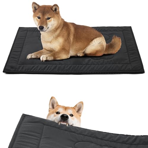 Chew Proof Dog Crate Pad - Indestructible Durable Dog Bed for Aggressive Chewers, Machine Washable & Waterproof Indoor Outdoor Tough Kennel Pad for Small Dogs (X-Small (17"x23")) - size: X-Small (17"x23")