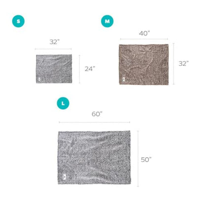 PET Parents Premium CAT, Puppy and Dog Blanket, Slate, Large - color: Slate, size: 50"x60"