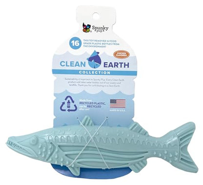 Spunky pup Clean Earth Heavy Duty Dog Chew Toys for Aggressive Chewers - Recycled, Made in USA, Barracuda - style: Barracuda