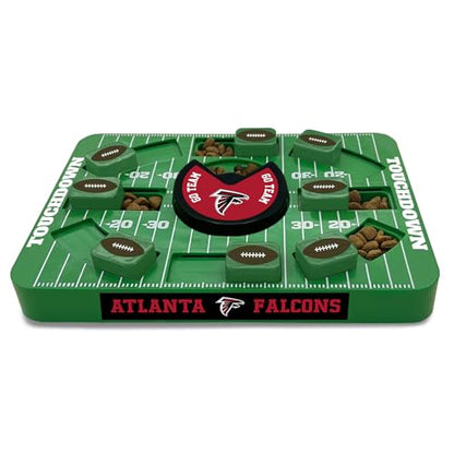 Pets First NFL Atlanta Falcons Large Puzzle Toy, New Size, Interactive Dog Treat & Slow Feeding Toy - color: ATLANTA FALCONS, size: Large