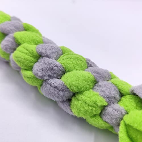 Dewonch Dog Fleece Rope Teaser Toy as Replacement to Chase and Tug (B-2PCS) - style: B-2PCS