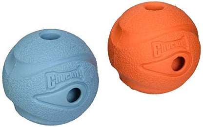 Chuckit The Whistler Chuck-It Ball Dog Toy Medium 2-Pack