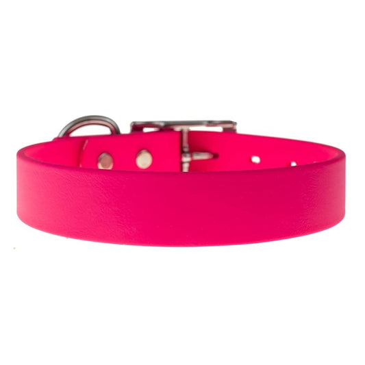 dogIDs Waterproof Soft Dog Collar - Odor Resistant, Safe, Comfortable, Durable, Adjustable, Made in The USA - Magenta, 1 in X 16 in (Fits Neck Sizes: 15-19 in) - color: Magenta, size: 1 in X 16 in (Fits Neck Sizes: 15-19 in)