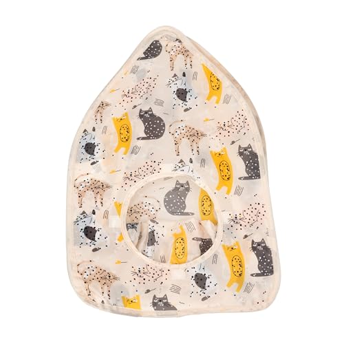Kitty City Cat Print Pop-Up Cat Play House, Collapsible Indoor Cat Hideout with Peekaboo Openings, Lightweight Foldable Cat Cube for Play & Lounging, Pink - color: L) Cat Print Tent House (Pink)